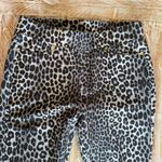 🐆Michael Kors Black Leopard Print Stretch Skinny Leggings Pants🐆 ~medium Photo 3
