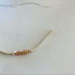 Beige Leather Belt Bracelet TRUE Spellout Tan Photo 1