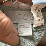 COS  Green Dropwaist Shirt Midi Dress Button Front Long Sleeve EU 44 US 10/12 Photo 4