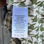 Kut From The Kloth Women's Green And White Houndstooth Blouse Size S Photo 7