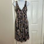 Maeve  Anthropologie Leslie Paisley Wrap Top Midi Dress Size S Photo 3