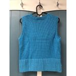 Anchor Blue Vtg Y2K  Turq Juniors XL Crewneck Pullover Sweater Cropped Tank USA‎ Photo 3