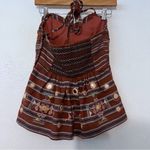 Altar'd State  Boho Embroidered Mirrored Halter Top size S Photo 2