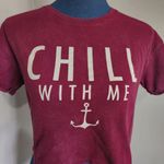 Bershka Chill with Me Anchor Crop Top Shirt Photo 1
