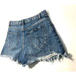 Rolla’s High Rise Slim Dusters Distressed Denim Shorts Women's Size 27 Blue Photo 3