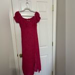 Natalie Martin Charlotte Midi Dress in Shangri La Print Raspberry Photo 6