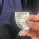 Seraphine navy purple wrap collar dress quarter length sleeves size 10 Blue Photo 5