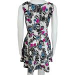 Hot Topic  Skull & Roses Watercolor Skater Dress – Size Small Photo 4