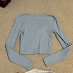 Me to We Light Blue Long Sleeve Button-Up Top Photo 1