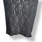 Vintage 90s Express Black Lace Slip Dress Nude Lined USA Made Medium Romantic Photo 3