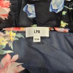 LPA Button Up Midi Dress in Midnight Roses XXS Photo 7