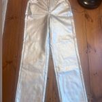 WAYF  Shimmering Silver Leggings Photo 0