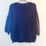 Tous Nenette  Les Jours Sweater The Malaga Blue Sparkle Puff Sleeves Sz M NWOT Photo 7