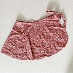 ANDIE Swim Sarong Bottom Side Tie Skirt Coverup Ditsy Floral Rose Pink Size S Photo 3