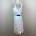 Milly of New York Dress 4 White Beaded‎ Embellished V Photo 6