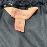 Lilly Pulitzer  Women’s Size XS True Navy La Fortuna Off the Shoulder Blouse Top Photo 4