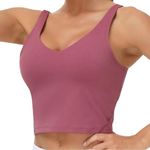 The Gym People NWT Women’s Size S Rose Red Mauve Longline Wirefree Sports Bra Photo 0
