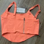 Peach Sleeveless Bustier Tank Top Photo 1