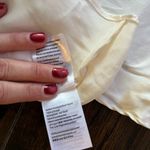 NWOT cream/white 100% silk camisole White Photo 3