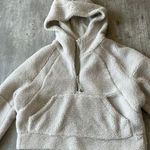 Lululemon Scuba Half-Zip Oversized XS/S Hoodie off white fleece Photo 3