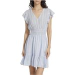 Rails  Tara Napoli Stripe Linen Blend Mini Dress Size L Blue/White Photo 1