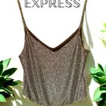 EXPRESS Silver Glittery low back elastic bottom size XS Wore ONCE ! Photo 0
