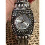 Peck & Peck Women's  Silver Tone  Cuff / Bangle Quartz Watch Working Photo 2