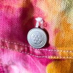 Denim & Co Plus Size 1X Denim Jacket Handmade Tie Dye Jean Rainbow Boho 1097 Photo 3