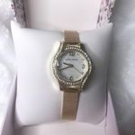 Laura Ashley NWT Mini Gold & Crystal Mesh Bracelet Watch Photo 1