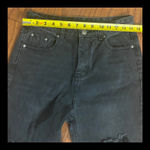 SheIn Black high rise rugged jeans- Size Medium -Tall with bag Photo 5