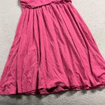 Garnet Hill Pink Cotton Blend Ruched Sleeveless Dress Size 10 EUC Photo 1