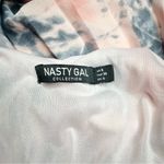 Nasty Gal Pink Blue Tie Dye Print Pleated Sleeveless Strappy Maxi Dress 4 Photo 7
