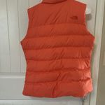 The North Face  NUPTSE 700 GOOSE DOWN PUFFER ORANGE/RED VEST JACKET US WOMEN M Photo 5