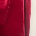 Harvé Benard Harve Bernard skirt Velour Crimson Red Faux Wrap Velvet Size 8 Holiday‎ Goth Photo 3