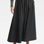 A New Day Black NWT Voluminous Maxi Skirt Photo 0