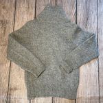 Vtg 70s LL Bean Pullover Wool Heavy Cowl Neck Sweater USA Made Womens L Oatmeal Gray Photo 6