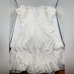 Anthropologie ruffle mini dress with lace Photo 3