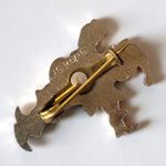 Vintage Dainty Santa Elf Christmas Holiday Pin Brooch Stocking Stuffers Red Photo 5