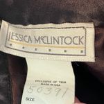 Jessica McClintock Vintage 1986  Women’s 24” Black Velvet Pencil Midi Skirt Photo 8