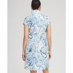 Chico's  Zenergy UPF Knit Paisley Dress Size 3 XL Multicolor Polo Stretch Resort Photo 6