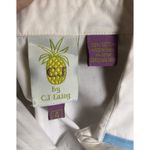 C.J Laing button down white short sleeved blouse / shirt with blue trim size 4 Photo 10