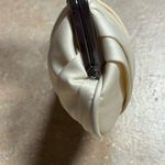 Kate Landry Vintage Pleated Satin Clutch Silver Chain Strap & Rhinestone Clasp Photo 7