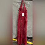 Hello Molly NEW East Atlanta Wine red Maxi Dress Xs Lace Peekaboo Sexy Dress Photo 3