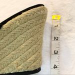 Bandolino Studded Black Natural Jute Wedge Sandals Size 6 Photo 8