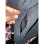 Blair ‎ VTG Women's Large Snowman Plaid Christmas Cardigan Pockets Embroidered Photo 4