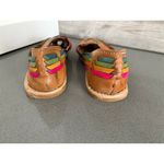 Women’s Spanish Huarache Leather Braided Sandals Slip Ons Shoes Size 6.5 Photo 4