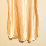 Vintage California Dynasty Liquid Satin Chemise Gown-Large-Bow Detail-Yellow Photo 2