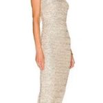 NWT House of Harlow 1960 x Revolve Sage Midi Dress Sequin Strapless Sheath Dress Silver Size M Photo 12