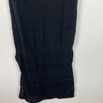 Tahari NWT Sleeveless Crochet Side Slit Bodycon Midi Dress Black Size Medium M Photo 3