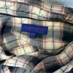 Aeropostale Flannel Shirt XL Navy Blue Button Down Plaid Pink Cotton Photo 4